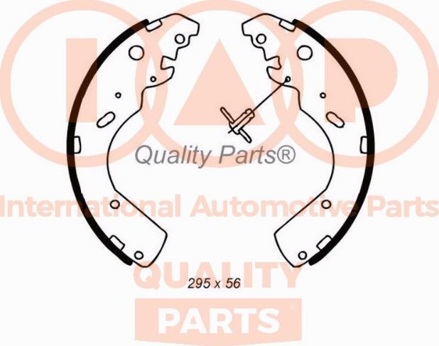 IAP QUALITY PARTS 705-04030 - Jeu de mâchoires de frein cwaw.fr