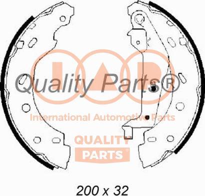 IAP QUALITY PARTS 705-00100 - Jeu de mâchoires de frein cwaw.fr