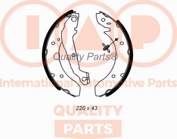 IAP QUALITY PARTS 705-07030 - Jeu de mâchoires de frein cwaw.fr