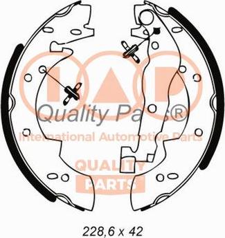 IAP QUALITY PARTS 705-16040 - Jeu de mâchoires de frein cwaw.fr