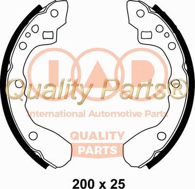 IAP QUALITY PARTS 705-11051 - Jeu de mâchoires de frein cwaw.fr