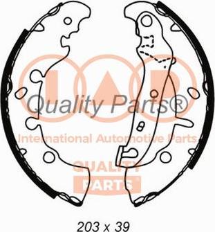 IAP QUALITY PARTS 705-11081 - Jeu de mâchoires de frein cwaw.fr