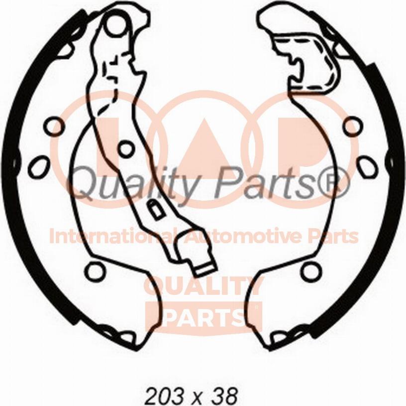 IAP QUALITY PARTS 70513093X - Jeu de mâchoires de frein cwaw.fr