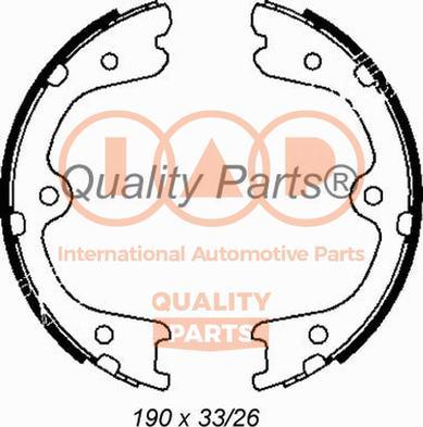 IAP QUALITY PARTS 705-13048 - Jeu de mâchoires de frein, frein de stationnement cwaw.fr