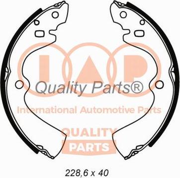 IAP QUALITY PARTS 705-13050 - Jeu de mâchoires de frein cwaw.fr