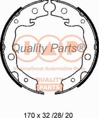 IAP QUALITY PARTS 705-17055 - Jeu de mâchoires de frein, frein de stationnement cwaw.fr