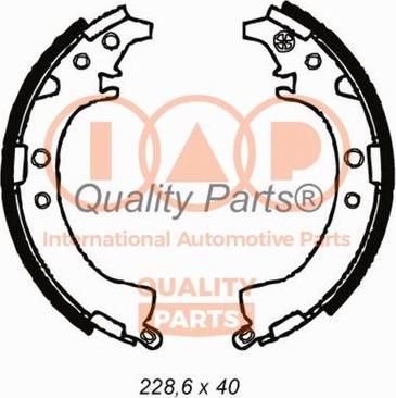 IAP QUALITY PARTS 705-17056 - Jeu de mâchoires de frein cwaw.fr