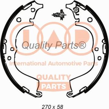 IAP QUALITY PARTS 705-17061 - Jeu de mâchoires de frein cwaw.fr