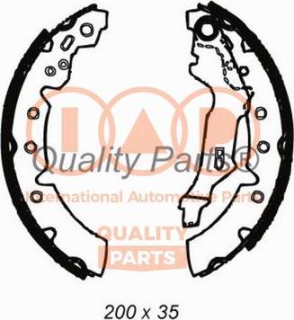 IAP QUALITY PARTS 705-17081 - Jeu de mâchoires de frein cwaw.fr