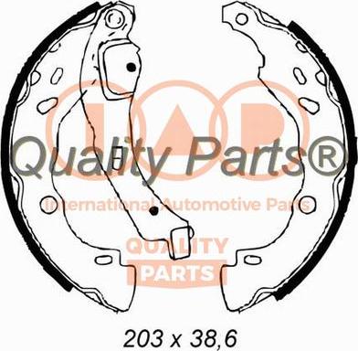 IAP QUALITY PARTS 705-29011 - Jeu de mâchoires de frein cwaw.fr