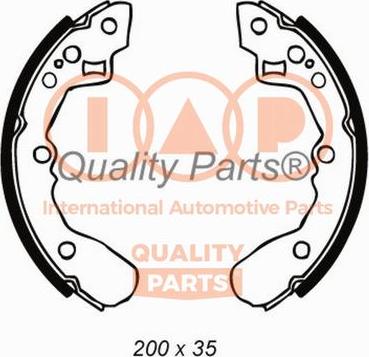 IAP QUALITY PARTS 705-21010 - Jeu de mâchoires de frein cwaw.fr