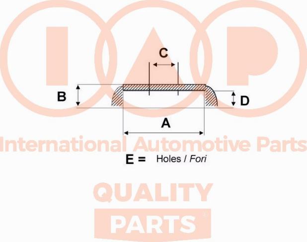 IAP QUALITY PARTS 710-16083G - Tambour de frein cwaw.fr