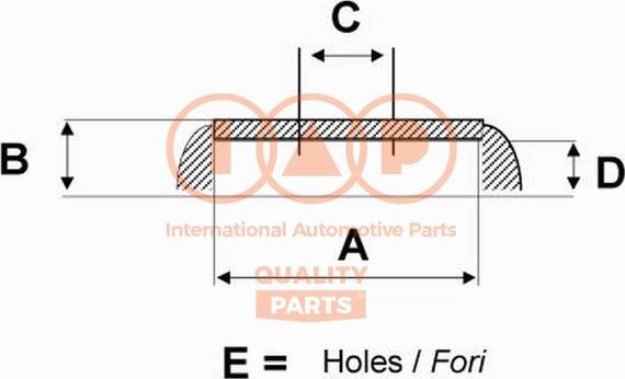 IAP QUALITY PARTS 710-21021G - Tambour de frein cwaw.fr