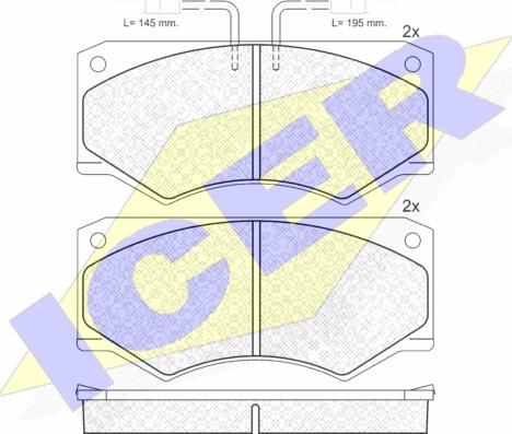 Icer 140563 - Kit de plaquettes de frein, frein à disque cwaw.fr