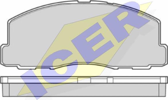 Icer 140539 - Kit de plaquettes de frein, frein à disque cwaw.fr