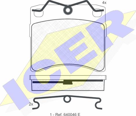 Icer 140895 - Kit de plaquettes de frein, frein à disque cwaw.fr