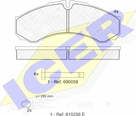 Icer 141208-200 - Kit de plaquettes de frein, frein à disque cwaw.fr