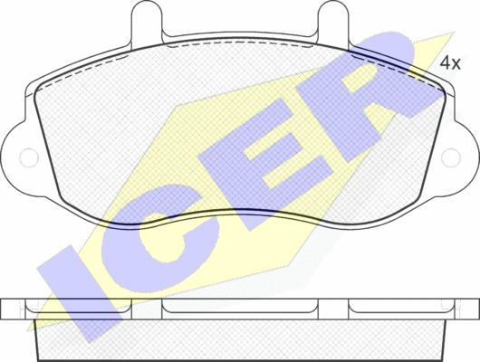 Icer 141219 - Kit de plaquettes de frein, frein à disque cwaw.fr