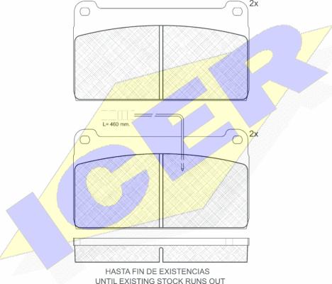 Icer 150665 - Kit de plaquettes de frein, frein à disque cwaw.fr