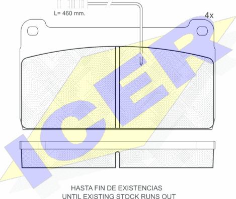 Icer 151416 - Kit de plaquettes de frein, frein à disque cwaw.fr