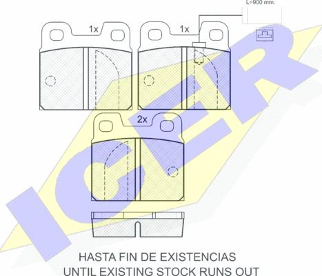 Icer 180948 - Kit de plaquettes de frein, frein à disque cwaw.fr