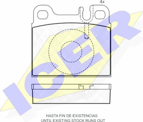 Icer 180977 - Kit de plaquettes de frein, frein à disque cwaw.fr