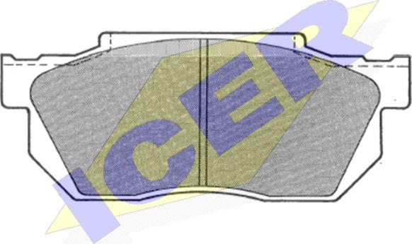 Icer 180492 - Kit de plaquettes de frein, frein à disque cwaw.fr