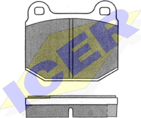 Icer 180411 - Kit de plaquettes de frein, frein à disque cwaw.fr