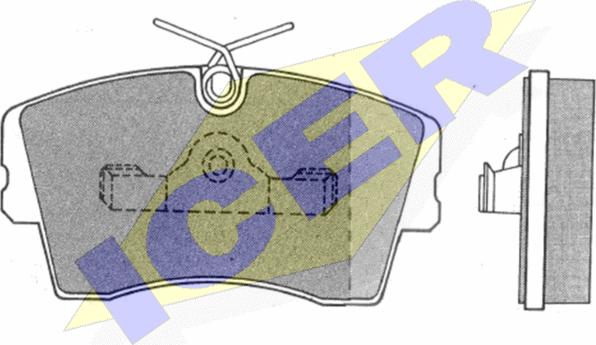 Icer 180471 - Kit de plaquettes de frein, frein à disque cwaw.fr