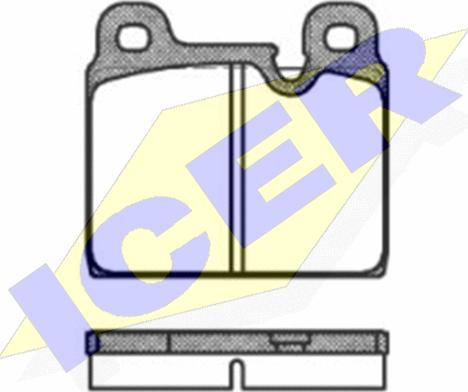 Icer 180508 - Kit de plaquettes de frein, frein à disque cwaw.fr