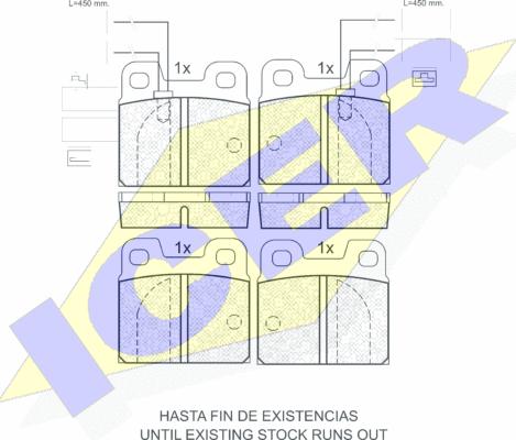 Icer 180529-203 - Kit de plaquettes de frein, frein à disque cwaw.fr