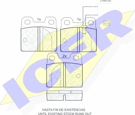 Icer 180529 - Kit de plaquettes de frein, frein à disque cwaw.fr