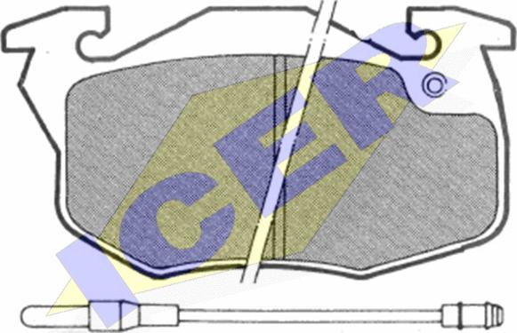 Icer 180695 - Kit de plaquettes de frein, frein à disque cwaw.fr