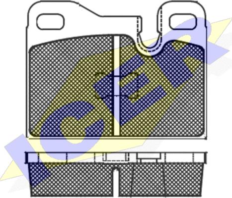 Icer 180645 - Kit de plaquettes de frein, frein à disque cwaw.fr