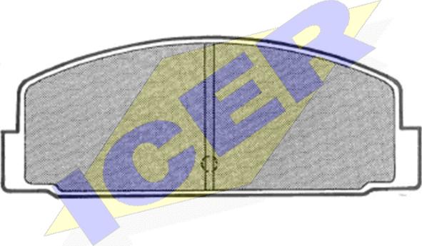 Icer 180631 - Kit de plaquettes de frein, frein à disque cwaw.fr