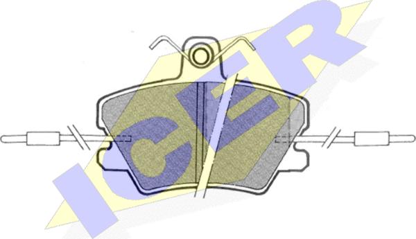 Icer 180673 - Kit de plaquettes de frein, frein à disque cwaw.fr