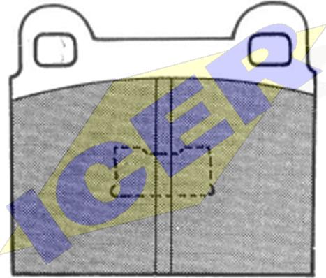 Icer 180097 - Kit de plaquettes de frein, frein à disque cwaw.fr