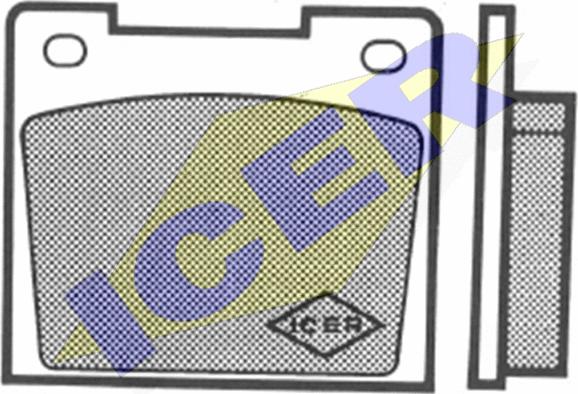 Icer 180084 - Kit de plaquettes de frein, frein à disque cwaw.fr