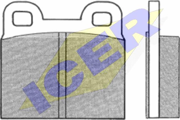 Icer 180086 - Kit de plaquettes de frein, frein à disque cwaw.fr