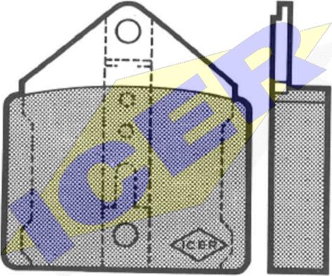 Icer 180027 - Kit de plaquettes de frein, frein à disque cwaw.fr