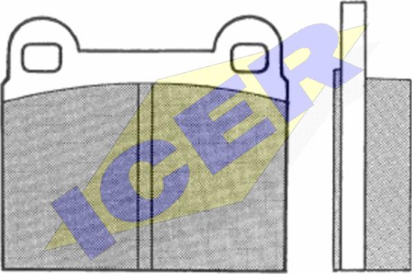 Icer 180078 - Kit de plaquettes de frein, frein à disque cwaw.fr