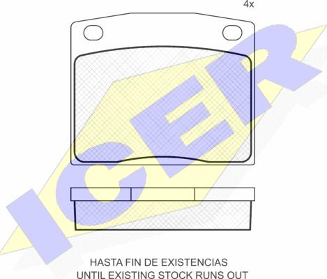 Icer 180194 - Kit de plaquettes de frein, frein à disque cwaw.fr