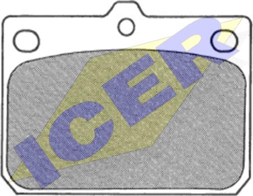 Icer 180158 - Kit de plaquettes de frein, frein à disque cwaw.fr