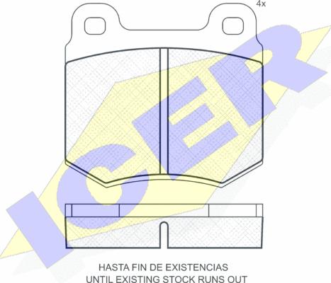 Icer 180130 - Kit de plaquettes de frein, frein à disque cwaw.fr