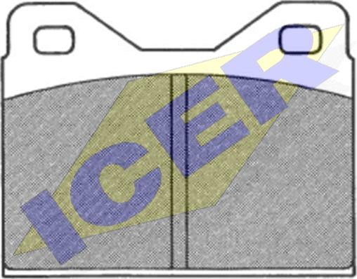 Icer 180128 - Kit de plaquettes de frein, frein à disque cwaw.fr