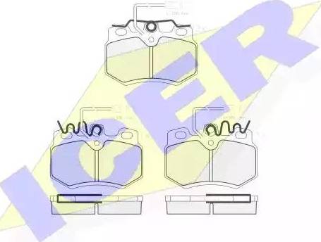 Icer 180862 - Kit de plaquettes de frein, frein à disque cwaw.fr