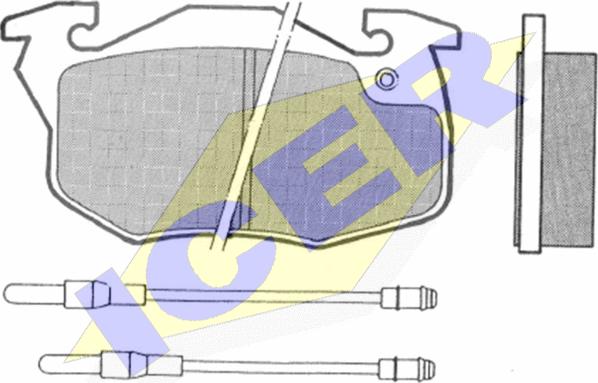 Icer 180867 - Kit de plaquettes de frein, frein à disque cwaw.fr