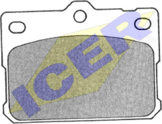 Icer 180354 - Kit de plaquettes de frein, frein à disque cwaw.fr