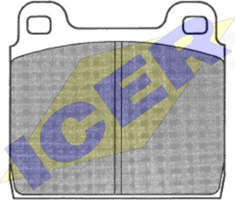 Icer 180326 - Kit de plaquettes de frein, frein à disque cwaw.fr