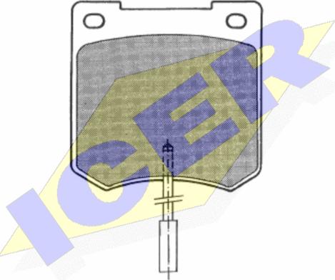 Icer 180291 - Kit de plaquettes de frein, frein à disque cwaw.fr